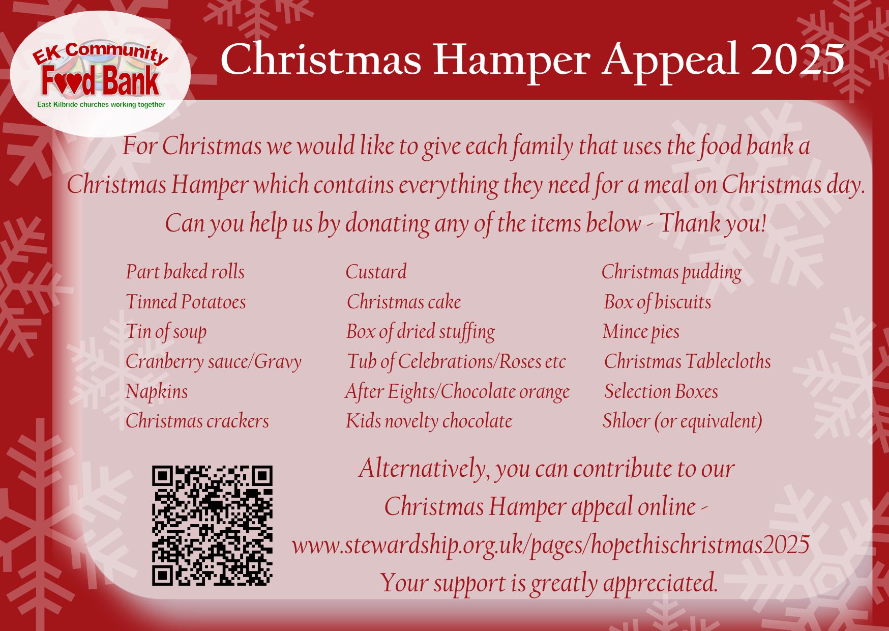 Christmas Hamper Appeal
